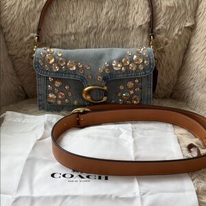 NWT Coach Tabby 26 Embellished Shoulder Bag